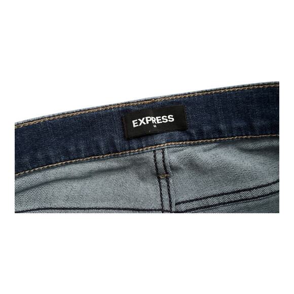 EXPRESS Womens Size 4 Mid Rise Repreve Legging Jegging Skinny Blue Jeans - Picture 5 of 6